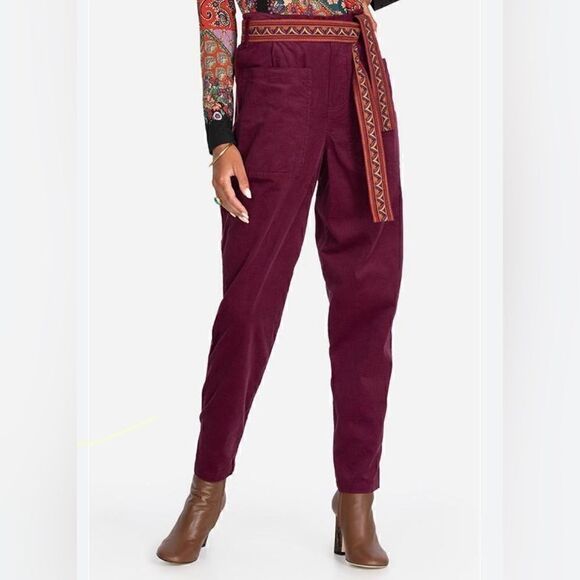 Johnny Was Lambda High Waisted Corduroy Pants. Medium NWT - Picture 1 of 8